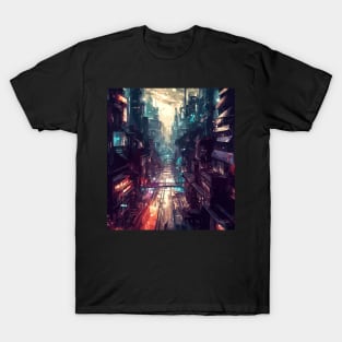 Futuristic japan cityscape T-Shirt